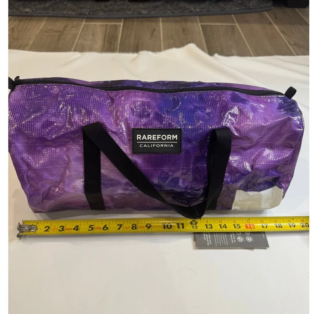 Rareform‎ Duffel Bag Unisex Purple NEW Repurposed Billboard Vinyl One of a Kind